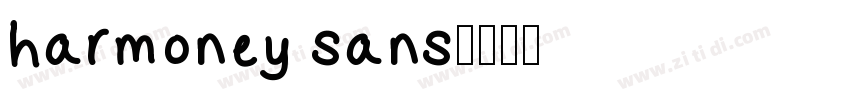 harmoney sans字体转换